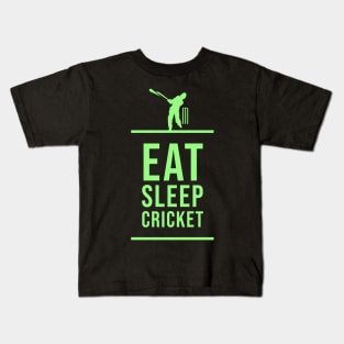 Eat Sleep Cricket Kids T-Shirt